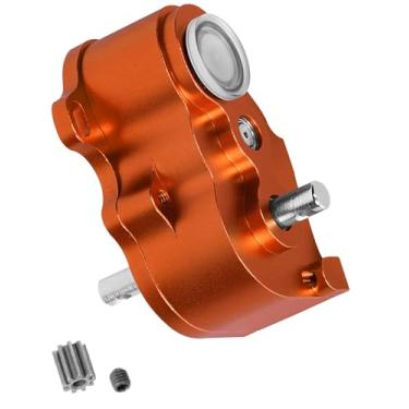 Imagem de hopsupRC LCG Middle Transmission Gearbox Upgrades Part for 1/10 RC Crawler car Axia1 SCX10 SCX10 ii 90047 Wraith,Aluminum Center Transmission Gearbox Hops up,Orange