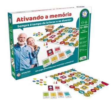 Imagem de Brinquedo Pedagógico Jogo De Tabuleiro Ativando a Memória Para Idosos e Crianças