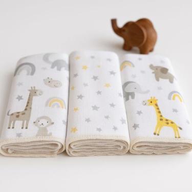 Imagem de Fralda Pano de Ombro Infantil Bebe Enxoval Menino 2 Uni - Luma_acessor