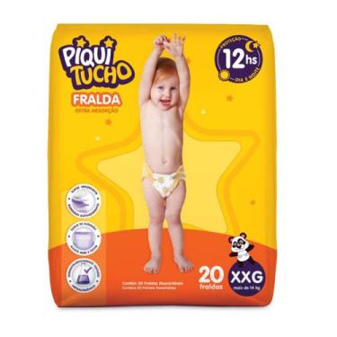 Imagem de Fralda Descartável Infantil Piquitucho Mega Todos os tamanhos (M) (G) 