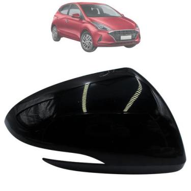 Imagem de Capa Retrovisor Hb20 2019 Até 2023 Com furo Original Metagal, Direito 