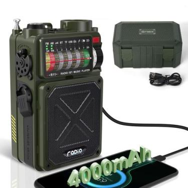 Imagem de Rádio de manivela de emergência Emgykit R11 4000mAh com Bluetooth