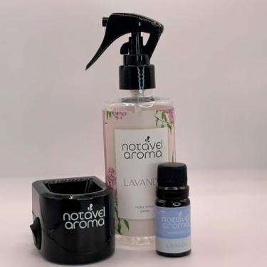 Imagem de Kit Home Spray Aromatizador Difusor Eletrico Essencia Concentrada 10ml (PRETO, LAVANDA)