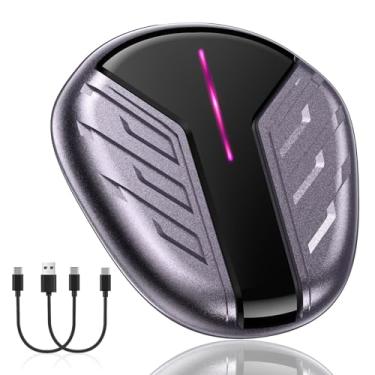 Imagem de Adaptador CarPlay sem fio para Apple, converte CarPlay com fio de fábrica para sem fio, Plug & Play sem fio 2024 da próxima geração, compatível com carros de 2017, suporta Apple iPhone iOS 10+ roxo