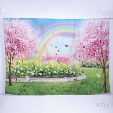 Imagem de Painel de Festa Retangular Jardim Encantado de 6,00x3,00m - Fera Print