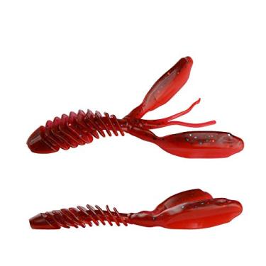 Imagem de East Rain Isca macia de lagosta rosqueada de 2,9 pol. 0,10/5,7 g. Iscas de camarão lagostins Shad Drop Shot Panfish Bluegill Bass Walleye mar oceano lago riachos rio