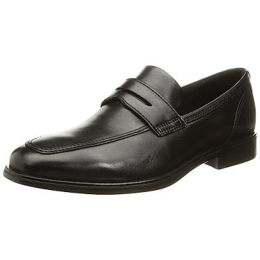 Imagem de ECCO Mocassim Queenstown Penny Masculino, Preto, 14-14.5