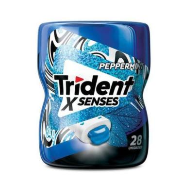 Imagem de Goma De Mascar Trident X Senses Hortelã Mint 54g Com 28 Unidades