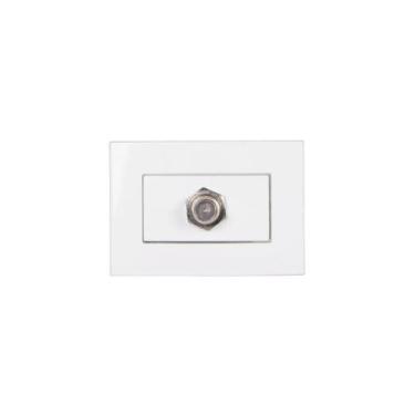 Imagem de Conjunto Margirius Tomada TV Coaxial 75 OHMS P/ Móvel 65x45mm Sleek, B