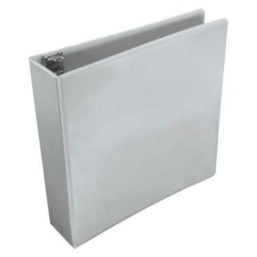 Imagem de School Smart Fichário de visualização de anel redondo de polipropileno, 5 cm, branco