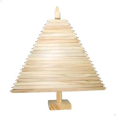 Imagem de Arvore de Natal em Madeira Articulada 60cm - Beto Moveis, NATURAL