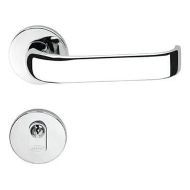 Imagem de CHICHL Fechadura Externa de Combinação com Maçaneta e Puxador Cromado, Aço Inoxidável, 100% Cromado, Portas e Gavetas, Moderno, Minimalista, Outdoor