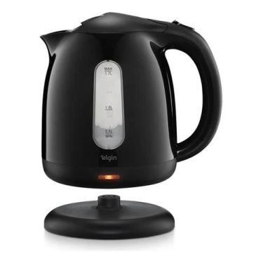 Imagem de Chaleira Elétrica Elgin 1,7l Visio 1850w Preta Automatica, Preto, 220V