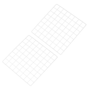 Imagem de PATIKIL Painel de grade de arame de 40,6 cm x 40,64 cm, 2 unidades, quadros, fotos, fotos, exibição de memorando, painéis de grade, organizador de pendurar, painel decorativo de parede para casamento