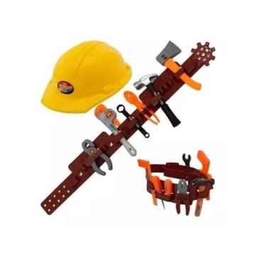 Imagem de Mega oficina kit capacete e cinto 0956 - SAMBA TOYS