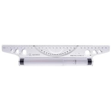 Imagem de Colaxi Régua Paralela Rolante 30cm para Desenhar Círculos, ângulos E Linhas