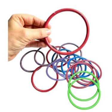 Imagem de kit c/ 20 Argolas para Festa Junina Jogo São João Brinquedo - Genérica