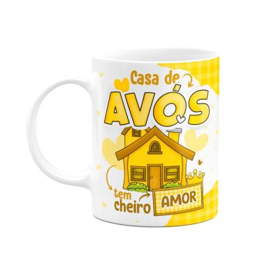 Imagem de Caneca dos Avós - Casa de avós tem cheiro de amor