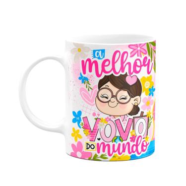 Imagem de Caneca dos Avós Cartoon - A melhor vovó do mundo - M3