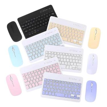 Imagem de Kit Teclado e Mouse Sem Fio Bluetooth 5.2  Compatível com Diversos Dis