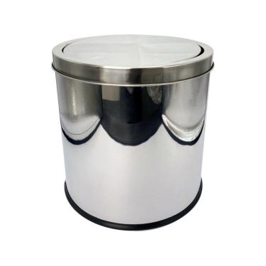 Imagem de Lixeira Basculante Multiuso Inox 08 litros