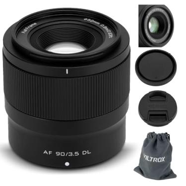 Imagem de VILTROX 90mm F3.5 DL-Mount, Telefoto Média Full Frame com Foco Automático Lente para DJI Inspire 3, para DJI Ronin 4D Câmera