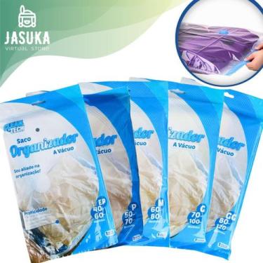 Imagem de Saco para Embalar a Vácuo Edredom Cobertor Roupas para Viagem Otimizaç