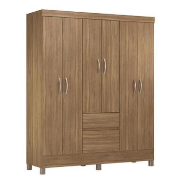 Imagem de Roupeiro demobile 6 portas flash ii amendola touch