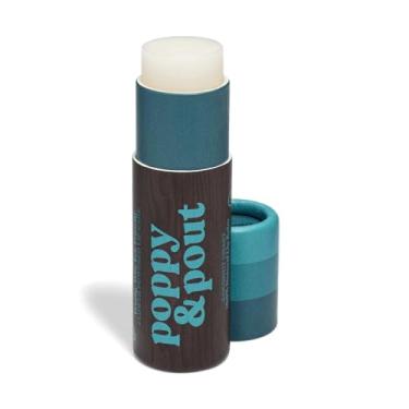 Imagem de Poppy & Pout Bálsamo labial jumbo Coastal Coconut | Bálsamos labiais e hidratantes naturais | Hidrata com cera de abelha, vitamina E, óleo de coco orgânico | Sem crueldade | Protetor labial em tubo de