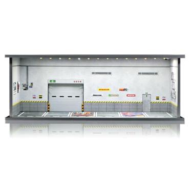 Imagem de Saichotoy Vitrine Para Hot Wheels: Garagem De Estacionamento Empilhável Para Carrinho De Brinquedo Matchbox Em Escala 1/64, Armazenamento De Espuma Para Monster Trucks Com Luz Led E Capa De Acrílic