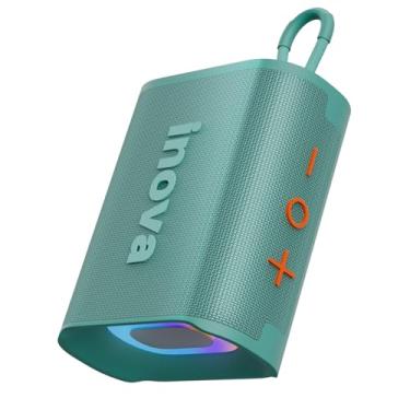 Imagem de Caixa de Som, inava, Go-4 Pro, Bluetooth, Portátil,12h de reprodução, À Prova D'água IP67, Luzes RGB, TWS/FM/USB/TF(verde)