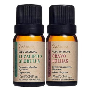 Imagem de Óleo Essencial Eucaliptus Globulus + Cravo Folhas Via Aroma