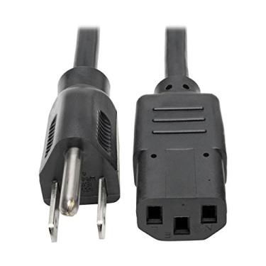 Imagem de Tripp Lite Cabo de alimentação padrão de computador 10A, 18AWG (NEMA 5-15P para IEC-320-C13) 3 metros (P006-010) preto