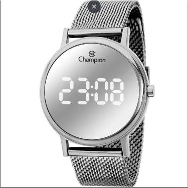 Imagem de Relógio Digital Champion Feminino Prata Aço 5ATM 4,0cm