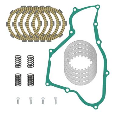 Imagem de JAVIK Kit de placas de aço de fricção de embreagem mola de vedação para Honda CR80R 1987-2002 CR80RB Expert 1996-2002 CR85R 2003-2007 CR85RB Expert 2003-2007 O.E.M # 22201-MR8-000 2233-2007 11-KN 4