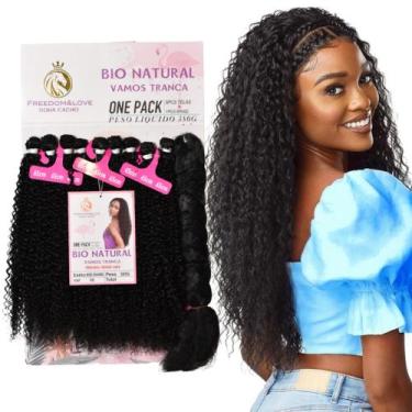 Imagem de Cabelo Miss S Cacheado Com Jumbo 380g Bio Fibra - bbless, Preto