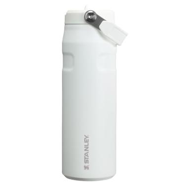 Imagem de Stanley Garrafa de água IceFlow Flip Straw 2.0 680 g | Canudo embutido com abertura maior | Leve e resistente a vazamentos | Aço inoxidável isolado | Livre de BPA | Geada