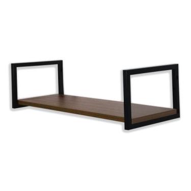 Imagem de Nicho Simples metalon Decorativo Industrial 60x20 Preto - Safira, Amad