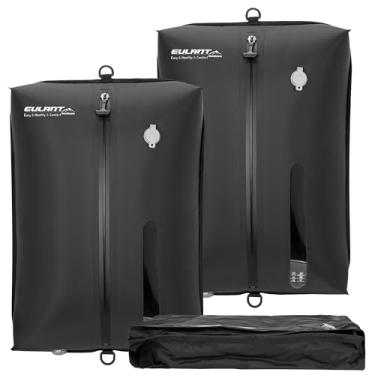 Imagem de Sacos de vácuo reutilizáveis para viagem, bolsa profissional à prova d'água IPX8 com zíper de compressão a vácuo para malas, mochila que economiza espaço, organizadores de embalagem para embalagem de