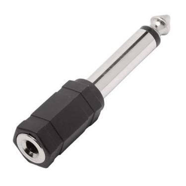 Imagem de Plug Adaptador P10 P2 mono - conector p10 macho mono para P2 femea - d