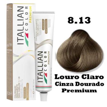 Imagem de Coloração Itallian Color 60g Profissional Cores Diversas. Cor:8.13 Lou