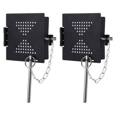 Imagem de Capa de para-choque para trailer, tampa de extremidade de plugue de para-choque para trailer, tampas quadradas para trailer, serve para para-choques quadrados padrão RV de 10 cm, preto-pacote com 2