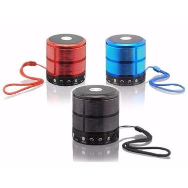 Imagem de Caixa de Som Portátil Bluetooth Mini Mp3 FM SD USB - Mini Speaker