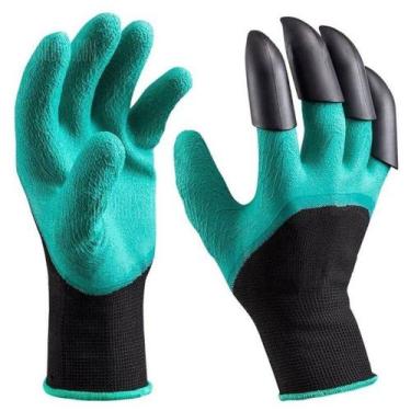 Imagem de Luva Para Jardinagem Com Garra Para Cavar Semear Jardim Garden Gloves 
