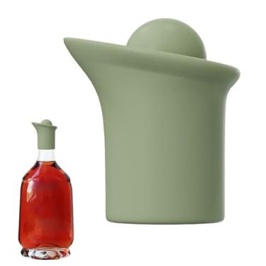 Imagem de Rrlihjgu Conjunto De Vedante E Torneira Para Garrafas De Vinho - Conservador Reutilizável De Vinho Com Bocal Vertedor - Selante De Silicone Para Bebidas Cerveja Azeite Vinagre
