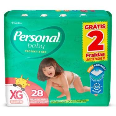 Imagem de Fralda Personal Baby Protect & Sec Mega - Tam XG - 28 unidades - ATACA