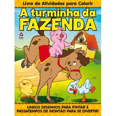 Imagem de Livro - Turminha da Fazenda - Livro de atividades para colorir