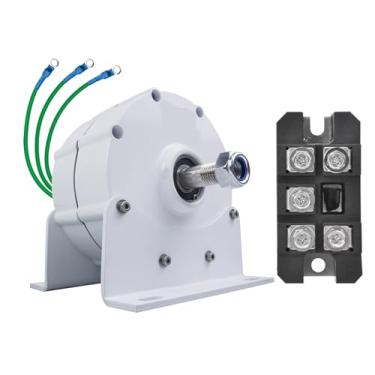Imagem de HUIZHITENGDA 5000W Energy sem engrenagem Gerador de motor elétrico Low RPM RPM Alternador de ímã permanente 12V 24V 48V 220V Adequado para geradores hidrográficos e turbinas eólicas,12v