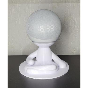 Imagem de Suporte para Echo Dot 4 Alexa Robert Yoga - BEST ART 3D, BRANCO