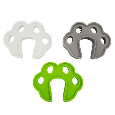 Imagem de 3 peças de suporte de porta de máquina de lavar aberta, suporte de batente de porta de silicone para ventilação e secagem adequadas, acessórios universais de ventilação de lavanderia